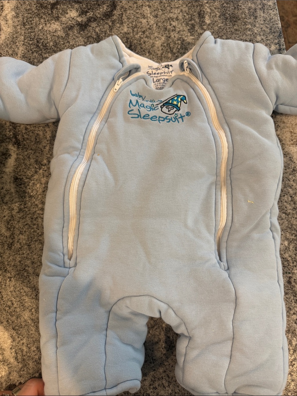 Baby Merlin's Magic Sleepsuit Padded Sleep Sack in Cream - Picture 5 of 5